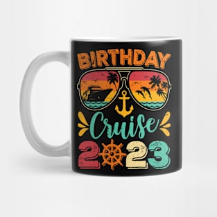 Vintage Birthday Cruise 2023 Birthday Party Mug